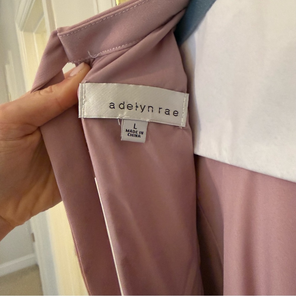 Adelyn Rae Mauve Ruffle Sleeve Mini Dress - Picture 3 of 4